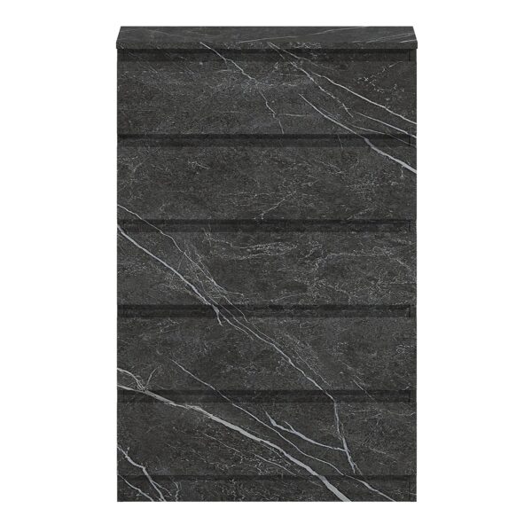ZITA Grey Marble Effect 5 Drawer Chest - Modern Storage Unit, (L) 40cm x (W) 70cm x (H) 107cm, Stylish Bedroom Storage - Image 3