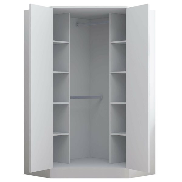 REFLECT Gloss 5 Door Corner Wardrobe Bundle Inc Corner + 3 Door Wardrobe Set - Image 39