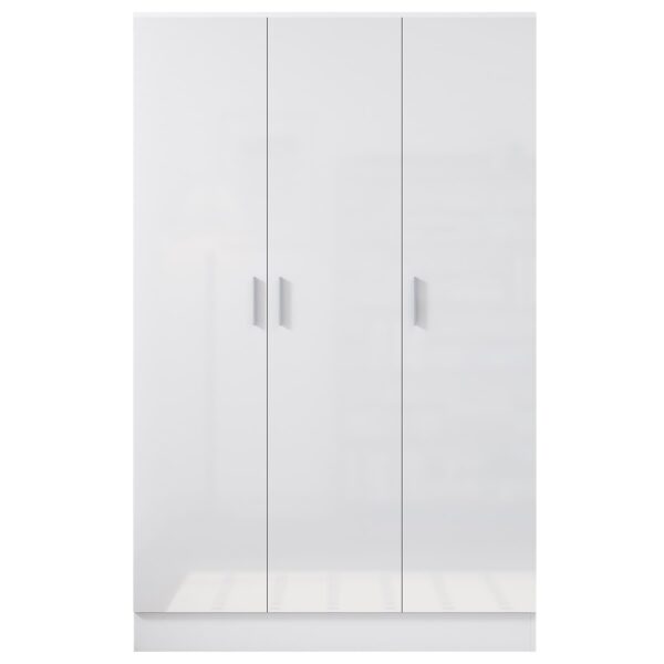 REFLECT Gloss Bedroom Furniture 3 Door Plain Wardrobe - 4 Colour Options - Image 35
