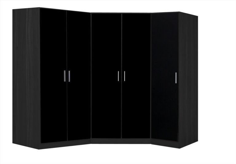 REFLECT Gloss 5 Door Wardrobe Bundle - 2 Door Corner + 2 Door + 1 Door Wardrobe - Image 4