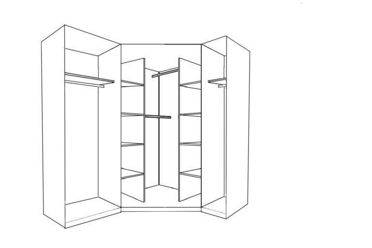 REFLECT Gloss 5 Door Wardrobe Bundle - 2 Door Corner + 2 Door + 1 Door Wardrobe - Image 6