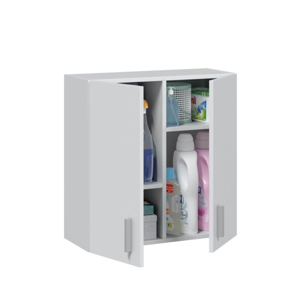 VITA Utility Laundry Cupboard / Cabinet Storage Units 7 Options in White - Image 29