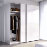 ARM White 2 Door Sliding Wardrobe 150cm Wide Contemporary Design.