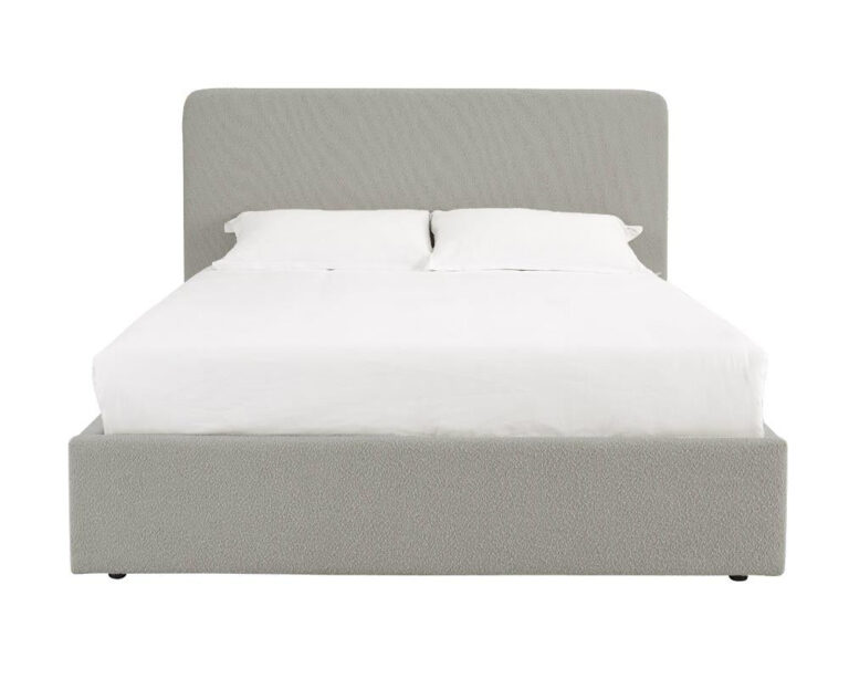 TEDDY BOUCLE 4FT6 Double Grey Ottoman Storage Bed Gas Lift Up - (L) 210cm x (W) 155cm (H) 113cm with 15cm Memory Foam Mattress - Image 5