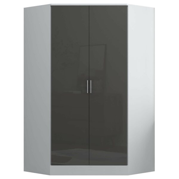 REFLECT Gloss 5 Door Corner Wardrobe Bundle Inc Corner + 3 Door Wardrobe Set - Image 27